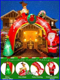 10FT Christmas Inflatable Decoration with Build-in LEDs, Blow Up Yard Santa C 10FT Christmas Inflatable Decoration with Build-in LEDs, Blow Up Yard Santa C