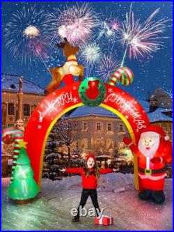10FT Christmas Inflatable Decoration with Build-in LEDs, Blow Up Yard Santa C 10FT Christmas Inflatable Decoration with Build-in LEDs, Blow Up Yard Santa C