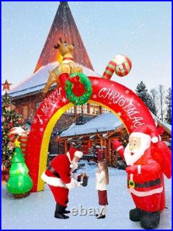 10FT Christmas Inflatable Decoration with Build-in LEDs, Blow Up Yard Santa C 10FT Christmas Inflatable Decoration with Build-in LEDs, Blow Up Yard Santa C