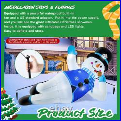 10FT Christmas Inflatables Snowman Outdoor Decorations, Blow up Yard Decorations