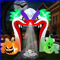 10FT Giant Halloween Inflatables Clown Archway Outdoor Decorations, Archway Bl 10FT Giant Halloween Inflatables Clown Archway Outdoor Decorations, Archway Bl