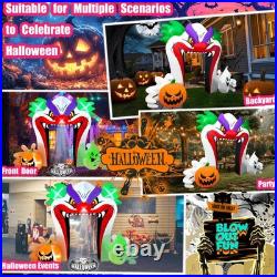 10FT Giant Halloween Inflatables Clown Archway Outdoor Decorations, Archway Bl