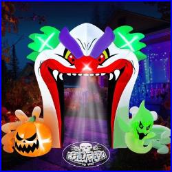 10FT Giant Halloween Inflatables Clown Archway Outdoor Decorations, Archway Bl 10FT Giant Halloween Inflatables Clown Archway Outdoor Decorations, Archway Bl