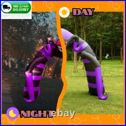 10FT Halloween Inflatable Spider Arch Outdoor Blow Up with LED Lights Yard Decor