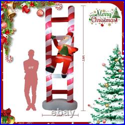 10FT Hanging Christmas Inflatables Climbing Santa, Outdoor Christmas Blow up Clim 10FT Hanging Christmas Inflatables Climbing Santa, Outdoor Christmas Blow up Clim