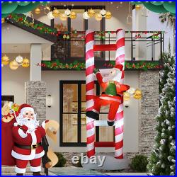 10FT Hanging Christmas Inflatables Climbing Santa, Outdoor Christmas Blow up Clim 10FT Hanging Christmas Inflatables Climbing Santa, Outdoor Christmas Blow up Clim