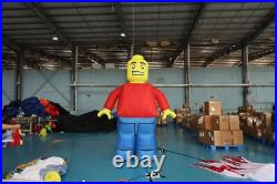 10FT Oxford Portable Inflatable Lego Man Standing Bricks-Minifig For Advertising