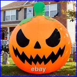 10FT Tall Halloween Giant Inflatables Pumpkin with Built-In LED Lights
