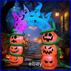10FT Tall Halloween Inflatables Pumpkin Archway Decorations Built-in Disco LE 10FT Tall Halloween Inflatables Pumpkin Archway Decorations Built-in Disco LE