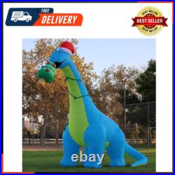 10Ft Christmas Inflatables Outdoor Decorations Blow up Dinosaur Tree