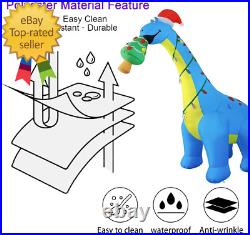 10Ft Christmas Inflatables Outdoor Decorations Blow up Dinosaur Tree