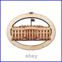 10PK White House Ornament, Washington DC Souvenirs, Patriotic Decorations, Am