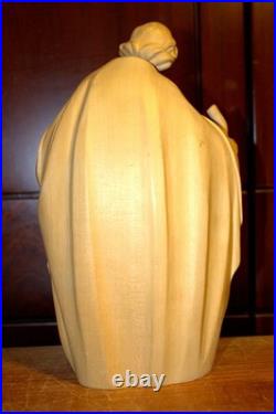 10.5 Hand Carved Wood Carving Nativity Scene Holy Family Jesus Figurine Statue