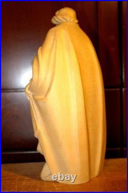 10.5 Hand Carved Wood Carving Nativity Scene Holy Family Jesus Figurine Statue