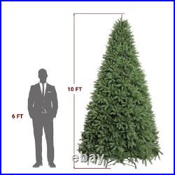 10 Feet Pre-lit Artificial Christmas Tree Xmas with Colorful 1200 LED Lights