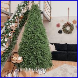 10 Feet Pre-lit Artificial Christmas Tree Xmas with Colorful 1200 LED Lights