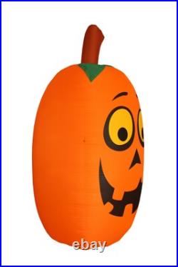 10 Foot Tall Halloween Inflatable Funny Cute Pumpkin LED Lights Yard Decoration