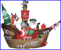 10 Ft. H Inflatable Giant Christmas Pirate Ship Scene
