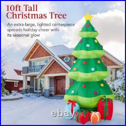 10 Ft. Height by 5 Ft. Width Inflatable Christmas Tree with 10 LED Lights 10 Ft. Height by 5 Ft. Width Inflatable Christmas Tree with 10 LED Lights