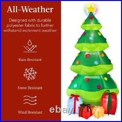 10 Ft. Height by 5 Ft. Width Inflatable Christmas Tree with 10 LED Lights 10 Ft. Height by 5 Ft. Width Inflatable Christmas Tree with 10 LED Lights