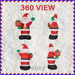 10 Ft. Santa Claus with Gift Bag Christmas Inflatable with Lights
