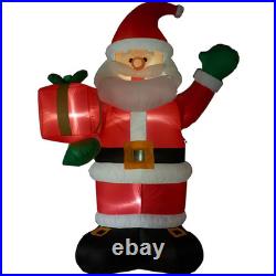 10 Ft. Santa Claus with Gift Bag Christmas Inflatable with Lights