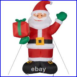 10 Ft. Santa Claus with Gift Bag Christmas Inflatable with Lights