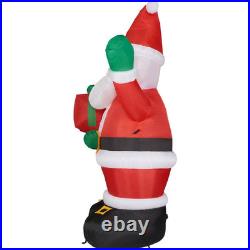 10 Ft. Santa Claus with Gift Bag Christmas Inflatable with Lights