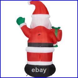 10 Ft. Santa Claus with Gift Bag Christmas Inflatable with Lights