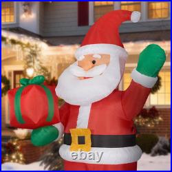 10 Ft. Santa Claus with Gift Bag Christmas Inflatable with Lights
