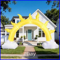 10 Ft Summer Sun Inflatables Arch Giant Sun Inflation Arch with LED Light Sunshi