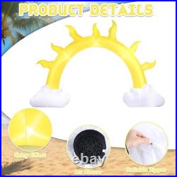 10 Ft Summer Sun Inflatables Arch Giant Sun Inflation Arch with LED Light Sunshi