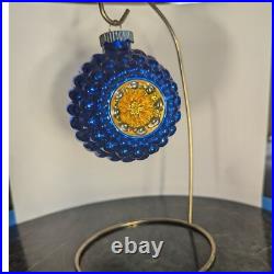 (10) Rare Christopher Radko Shiny Brite Jumbo Ripple Glass Christmas Ornament 3