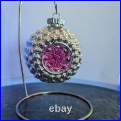 (10) Rare Christopher Radko Shiny Brite Jumbo Ripple Glass Christmas Ornament 3