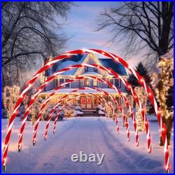 10ft Christmas Candy Light Arch LED Christmas Outdoor Arches WithFlasher Décor 10ft Christmas Candy Light Arch LED Christmas Outdoor Arches WithFlasher Décor