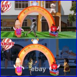 10ft Inflatable Back to School Arch with LED Lights Outdoor Patio & Garden Dec