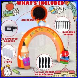 10ft Inflatable Back to School Arch with LED Lights Outdoor Patio & Garden Dec
