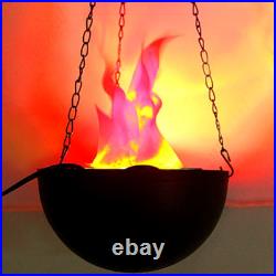 10x LED Flame Lamp Hanging Fake Fire Simulated Halloween Xmas Decoration Light