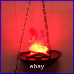 10x LED Flame Lamp Hanging Fake Fire Simulated Halloween Xmas Decoration Light