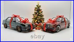 118 Volkswagen Jetta MK2 and Mercedes 190E RWB Christmas Gift Set