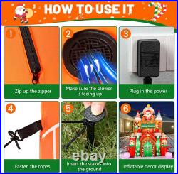 11FFT Christmas Inflatables Candy Castle 2025 NEW LED Outdoor Decoration