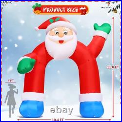 11.8 FT Christmas Inflatable Santa Claus Arch Outdoor Decorations Shakable Ha 11.8 FT Christmas Inflatable Santa Claus Arch Outdoor Decorations Shakable Ha