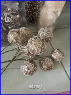 120+ Rose Gold Christmas Tree Ornaments Decoration Hobby Lobby