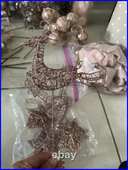 120+ Rose Gold Christmas Tree Ornaments Decoration Hobby Lobby