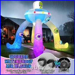 12FT Halloween Inflatables Archway UFO Alien Giant Alien Arch Inflatable with