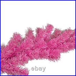 12FT Long Christmas Garland, Colorful Tinsel Brush Swag and Foliage Wired Un-Lit