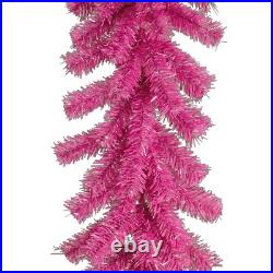 12FT Long Christmas Garland, Colorful Tinsel Brush Swag and Foliage Wired Un-Lit