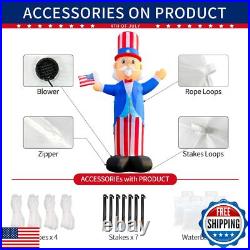 12FT Patriotic Independence Day 4th of July Memorial Day Inflatable Outdoor D 12FT Patriotic Independence Day 4th of July Memorial Day Inflatable Outdoor D