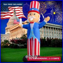 12FT Patriotic Independence Day 4th of July Memorial Day Inflatable Outdoor Deco