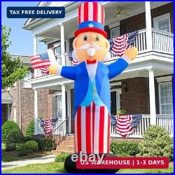 12FT Patriotic Independence Day 4th of July Memorial Day Inflatable Outdoor Deco